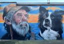 A beautiful new wall mural has been painted on the side of a café in Burnham-on-Sea.