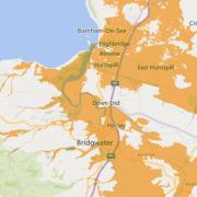 Burnham-on-Sea and Highbridge have been hit with a flood alert.