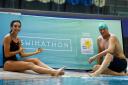 SPLASHING: Duncan Goodhew and Laura Wright are backing this year’s Swimathon for Marie Curie
