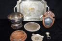 A mixed lot of Chinese white metal and metal made £1,700 at Greenslade Taylor Hunt’s recent antiques sale. Picture: GTH