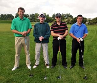Brean charity golf with Darle Kelly, Brian Davies, Gary Nelson and Darren Hunt.