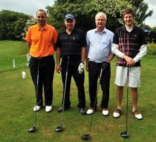 Brean charity golf with Giuseppe Licata, Eric Jones, David Jones and Wayne Barrett.