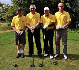 Brean charity golf with David Bradley, Pete Dunn, Tony Richards and Paul Jones.