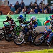 Rory Schlein (R), Michael Palm-Toft (W), Todd Kurtz (B) & Nathan Greaves (Y) in action. Pic: Colin Burnett
