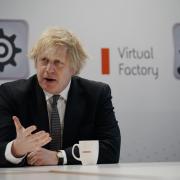 DEFENCE REVIEW: Prime Minister Boris Johnson speaks to employees during a visit to BAE Systems at Warton Aerodrome, to mark the publication of the Integrated Review and the Defence White Paper (pic: Christopher Furlong/PA Wire)
