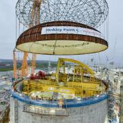 Workers spent all year preparing for 'Dome Lift' at Hinkley Point C.