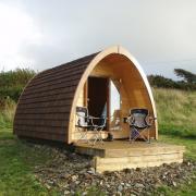 A timber glamping pod, similar to those which could be built near Highbridge.