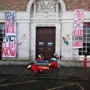 Palestine Action protestors have urged the council to evict Elbit from its building in Bristol.