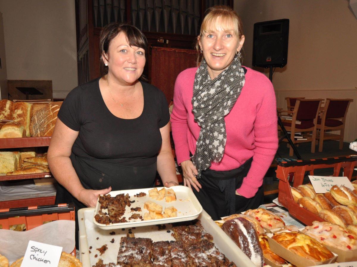 SALLY Hill and Anita Wheatley from Hills bakery.
PHOTO: Mike Lang