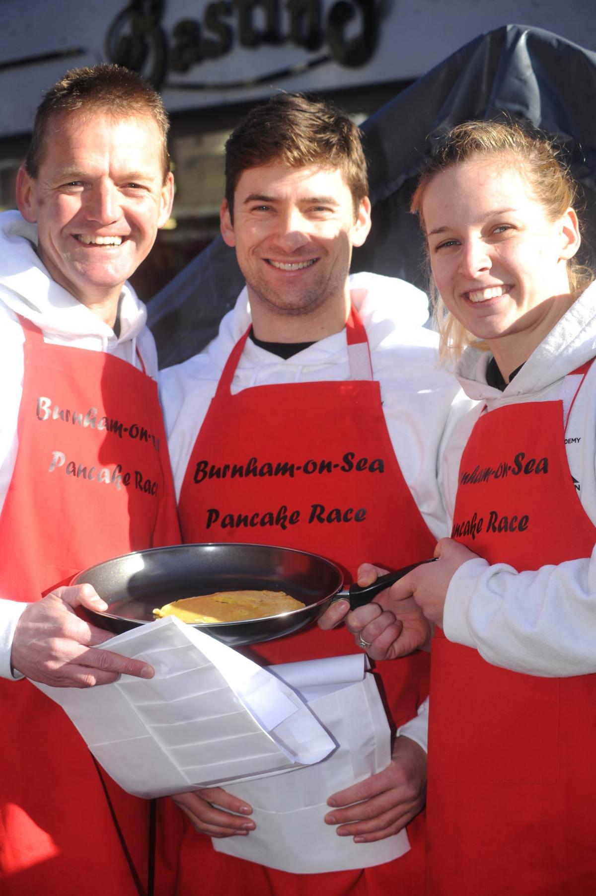 Burnham pancake race 2015