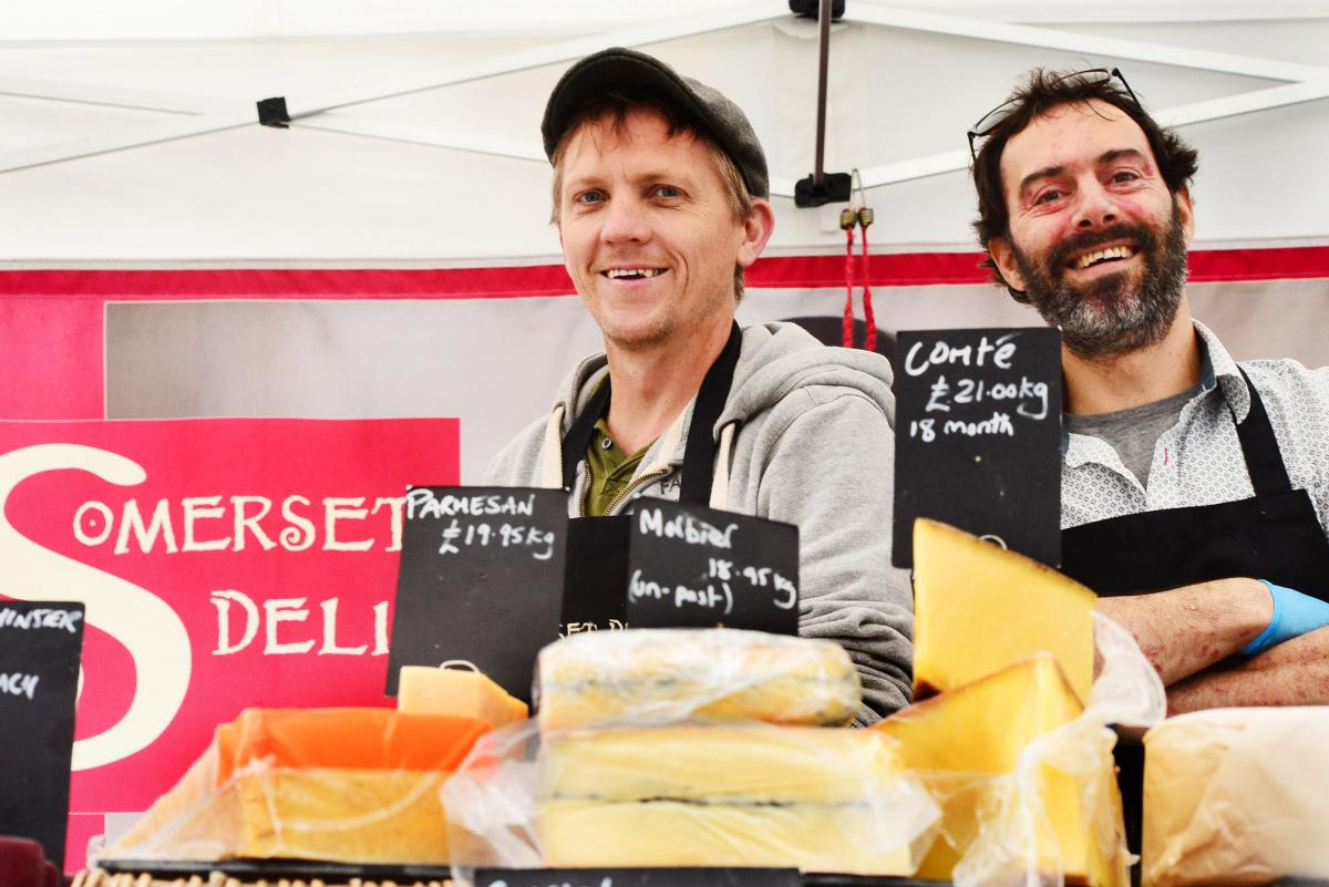 BUSY: Chris Cole and Dan Price from Somerset Deli