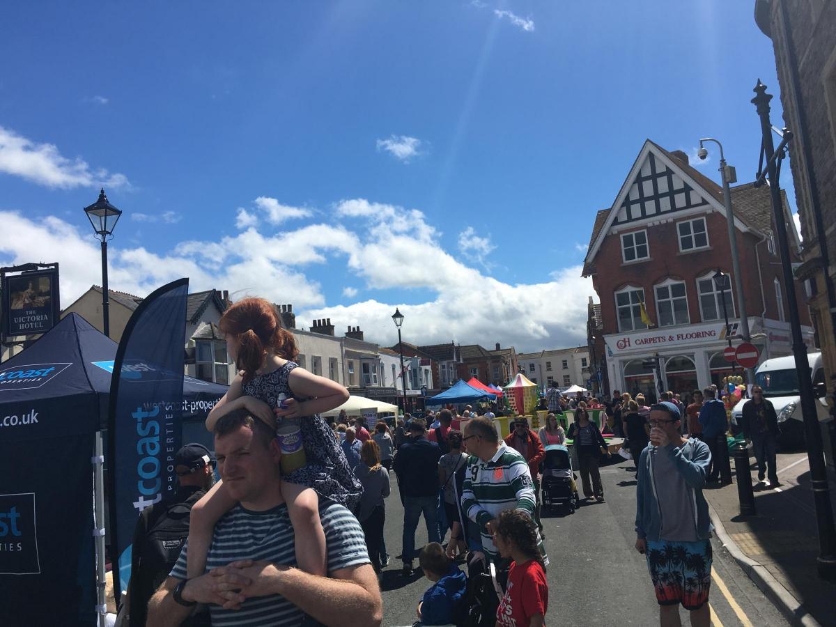 GREAT DAY: Crowds of visitors enjoyed the sunny weather and stalls at the festival