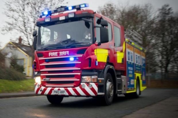 Person trapped in car in ditch Burnham-on-Sea freed by firefighters