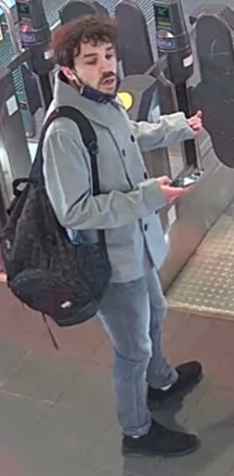 RECOGNISE HIM? BTP wish to speak to him in connection with the incident