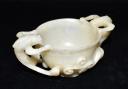 Best seller – a Chinese jade twin handled libation cup sold to a phone bidder for £2,200. Picture: GTH