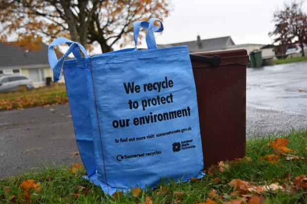 Burnham and Highbridge Weekly News: RECYCLING: Homes will receive a 'Bright Blue Bag' container before the scheme launches