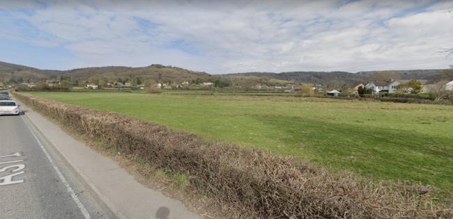 PLAN: Proposed site of 96 homes on the A371 Upper New Road in Cheddar. Pic: Google Maps