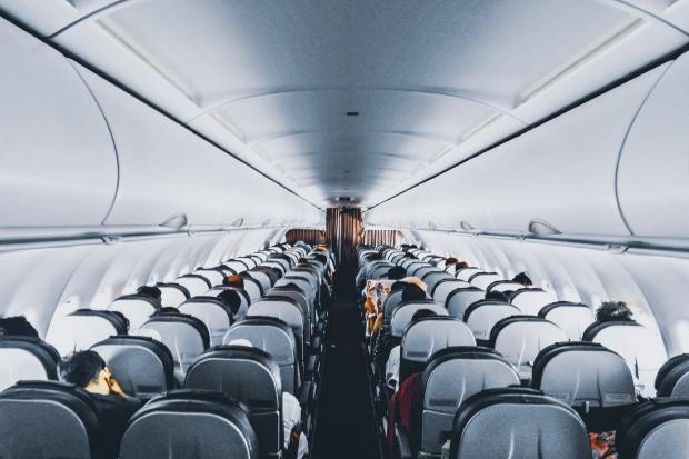 Burnham and Highbridge Weekly News: Rows and rows of plane seats. Credit: Canva