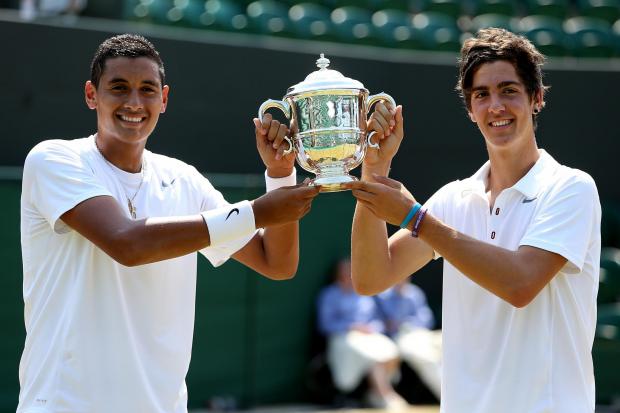 Nick Kyrgios and Thanasi Kokkinakis are looking to emulate their Wimbledon junior success