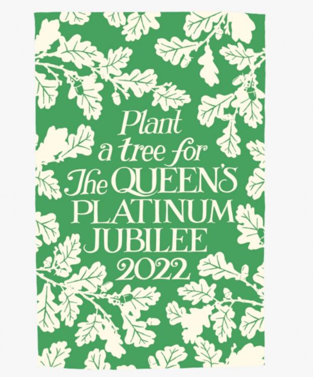 Burnham and Highbridge Weekly News: Jubilee Tree Planting Tea Towel (Emma Bridgewater)