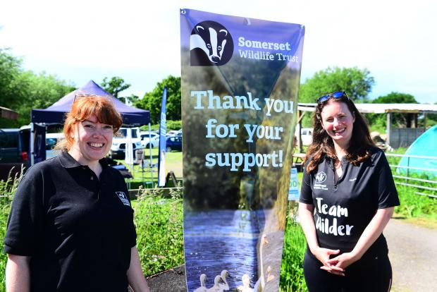Burnham and Highbridge Weekly News: Kate Wilson and Frances Janssen from Somerset Wildlife Trust. Picture: Steve Richardson