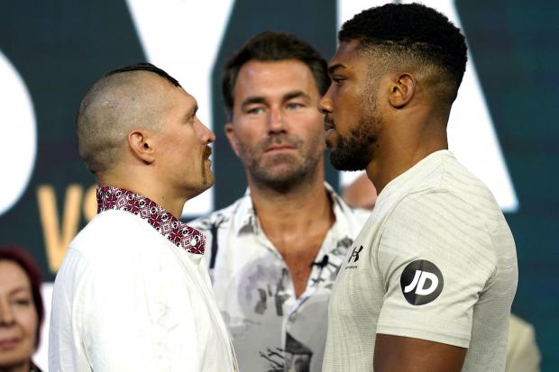 Oleksandr Usyk and Anthony Joshua faced off in Jeddah
