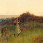 Late summer watercolour among collection of pictures at auction