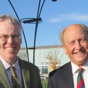 Heritage co-ordinator Joseph Lewis with Charlie Ross, from Bargain Hunt. Picture: SSHC