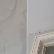 Cracks began to appear inside the property once construction got under way at the neighbouring development.