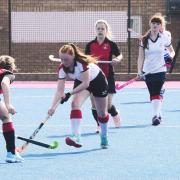 LEAGUE ABANDONED: A clash between women's teams from Bridgwater and Taunton Vale Hockey Clubs (pic: Steve Richardson)