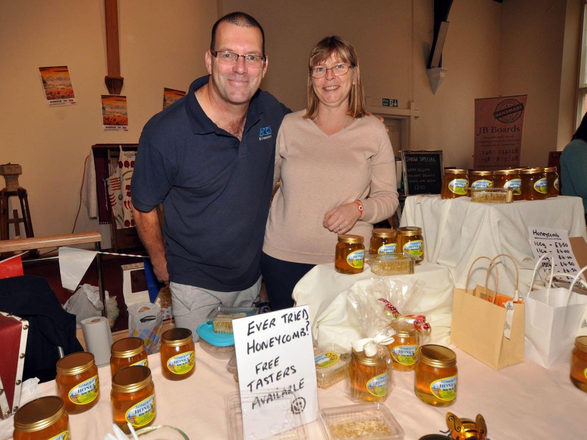 LOCALS Richard and Christine Hale supplying honey
products. PHOTO: Mike Lang
