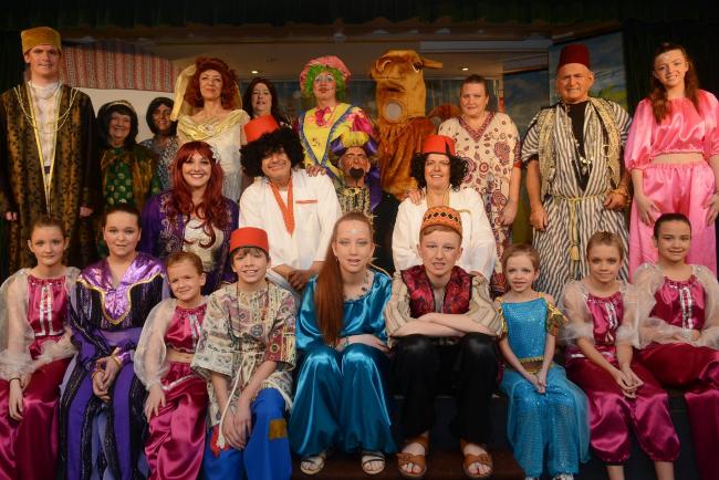 THE cast of Ali Baba and the Forty Theives.