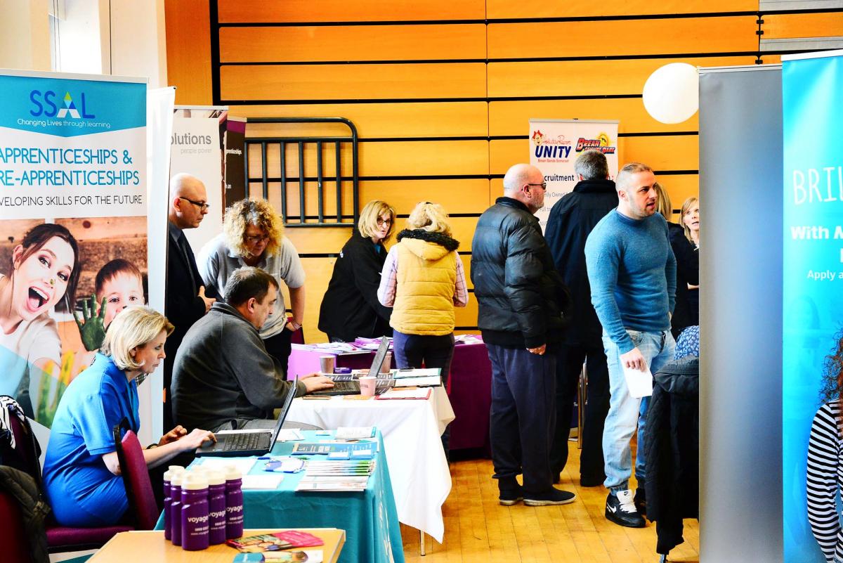 BUSY: More than 100 job seekers came to The Princess Theatre and Arts Centre for the fair